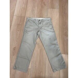 LK Pants Men's Chinos Khaki Beige Straight Leg Casual Trouser Size 36x29